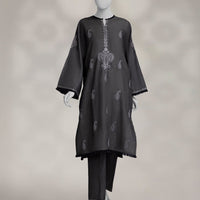 Denim Blue Stitched Suit - J. Junaid Jamshed