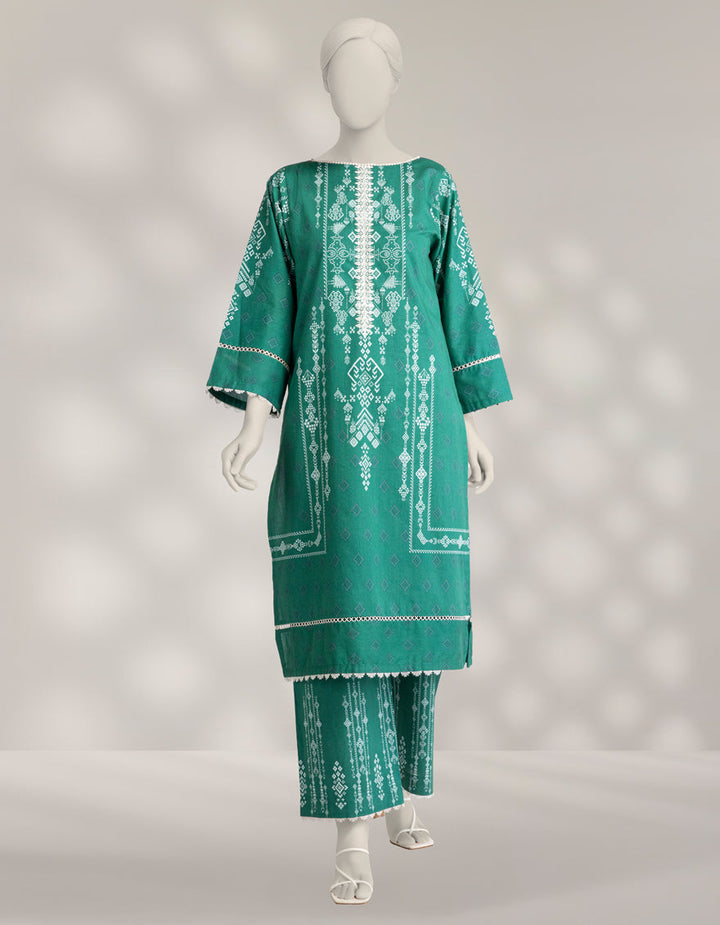 Cambric Multicolor Unstitched Suit - J. Junaid Jamshed