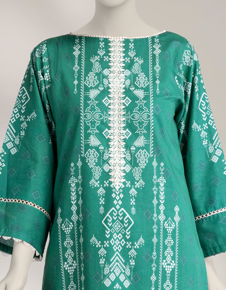 Cambric Multicolor Unstitched Suit - J. Junaid Jamshed