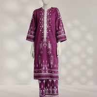 Cambric Multicolor Unstitched Suit - J. Junaid Jamshed