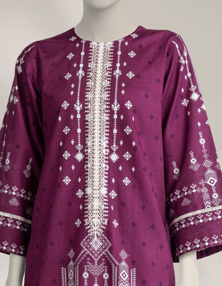 Cambric Multicolor Unstitched Suit - J. Junaid Jamshed
