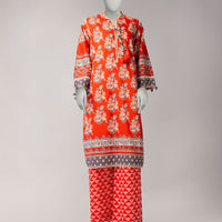 Cambric Multicolor Unstitched Suit - J. Junaid Jamshed