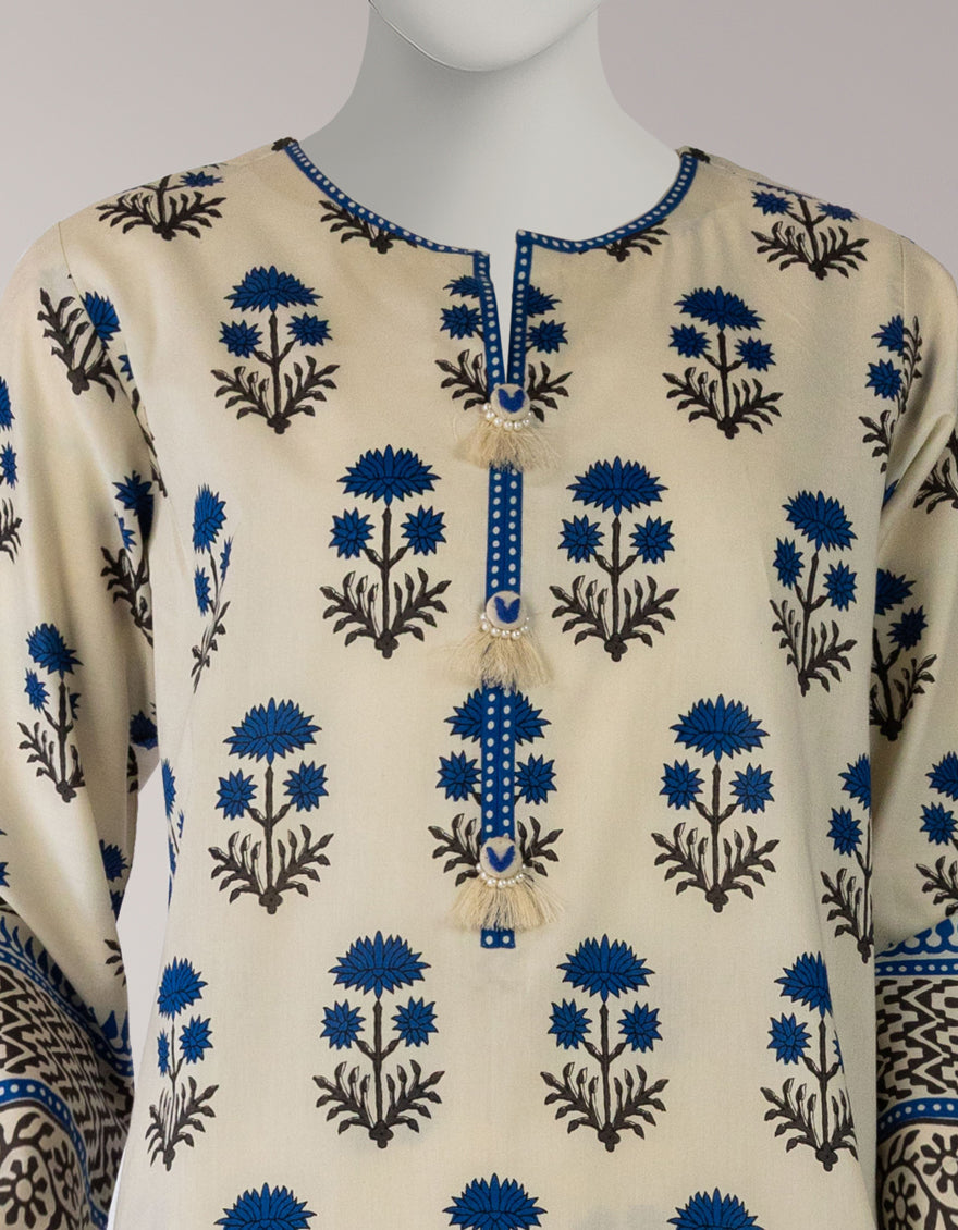 Cambric Multicolor Unstitched Suit - J. Junaid Jamshed