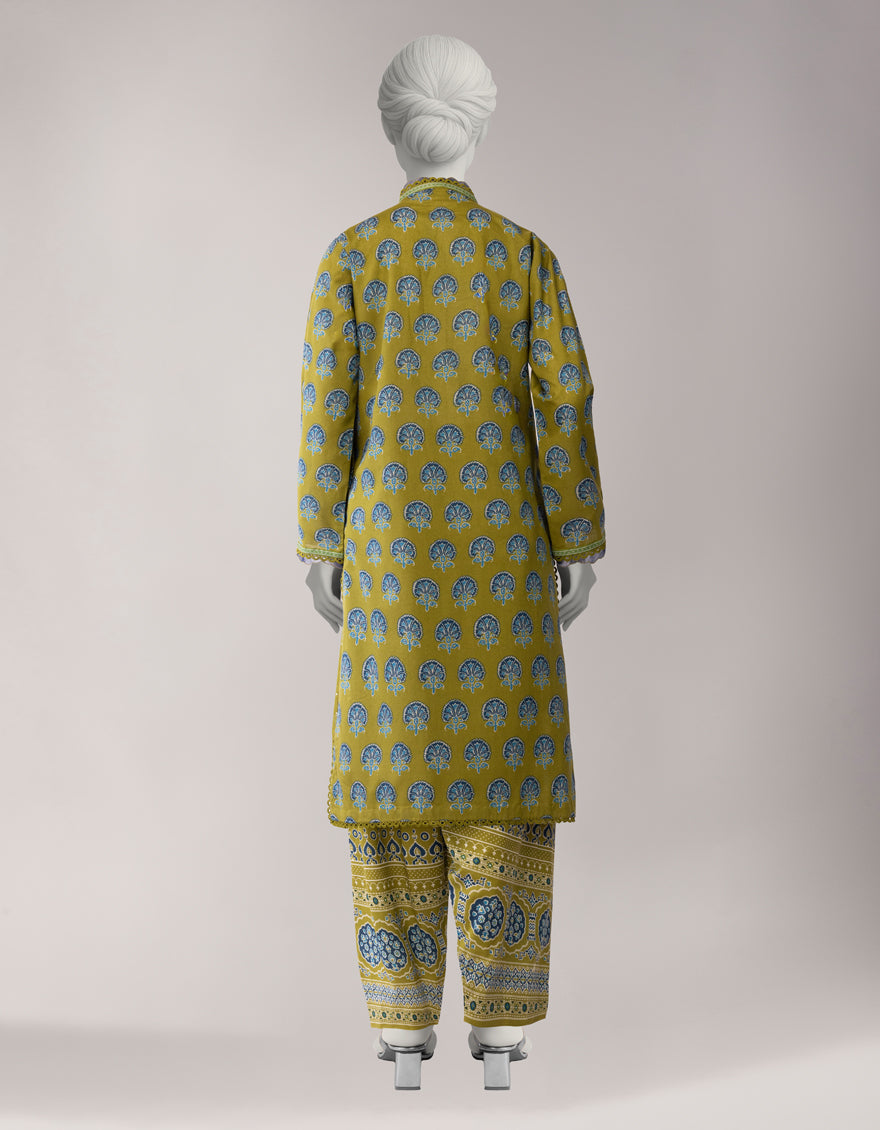 Lawn Multicolor Unstitched Suit - J. Junaid Jamshed