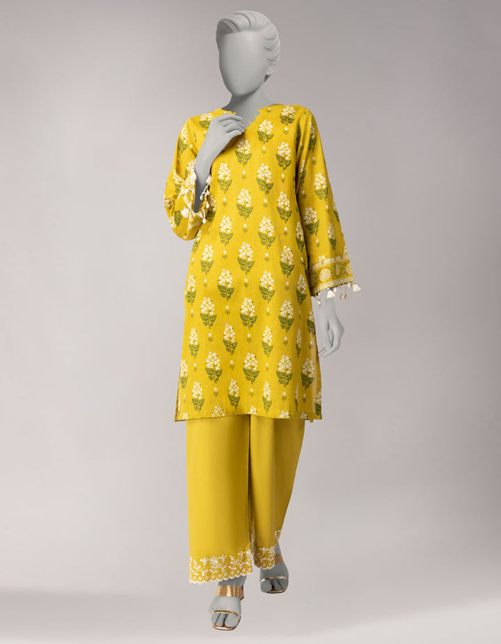 Lawn Multicolor Unstitched Suit - J. Junaid Jamshed