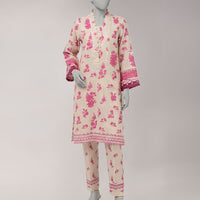 Lawn Multicolor Unstitched Suit - J. Junaid Jamshed