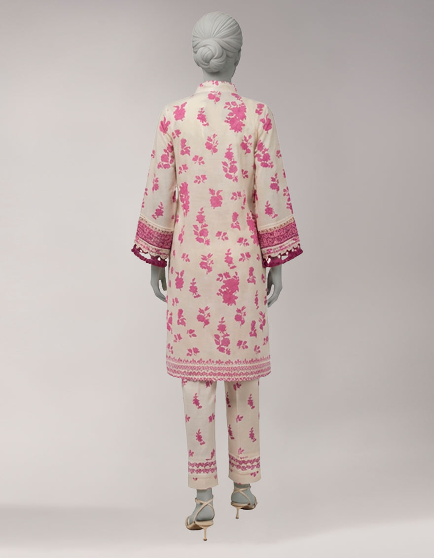 Lawn Multicolor Unstitched Suit - J. Junaid Jamshed