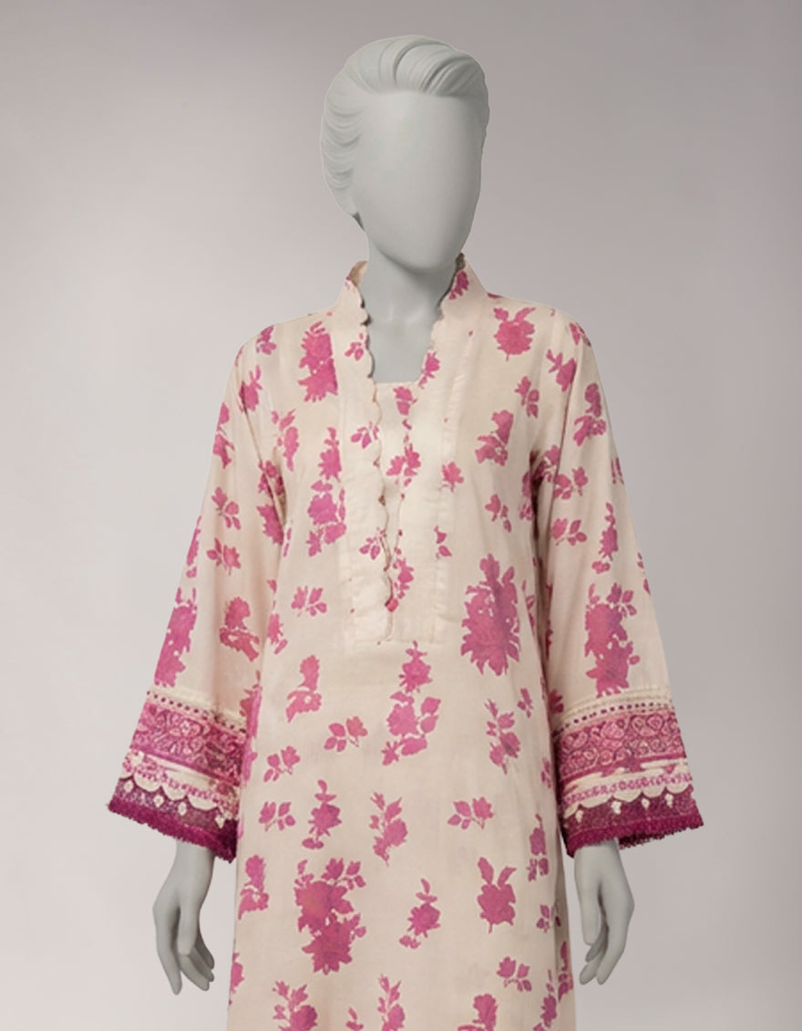 Lawn Multicolor Unstitched Suit - J. Junaid Jamshed