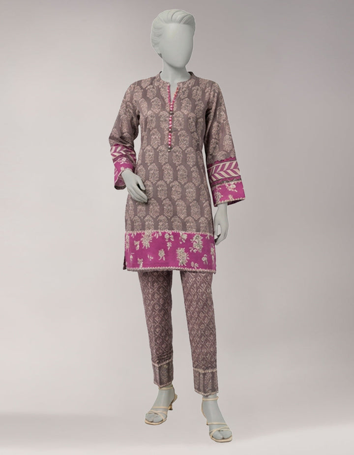 Lawn Multicolor Unstitched Suit - J. Junaid Jamshed