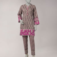Lawn Multicolor Unstitched Suit - J. Junaid Jamshed