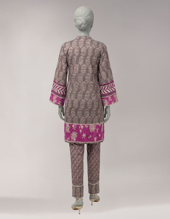 Lawn Multicolor Unstitched Suit - J. Junaid Jamshed