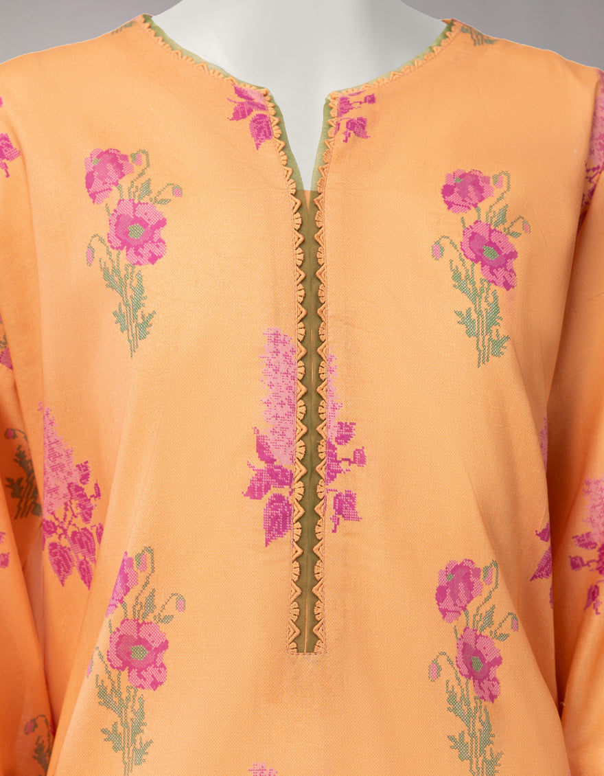 Lawn Multicolor Unstitched Suit - J. Junaid Jamshed