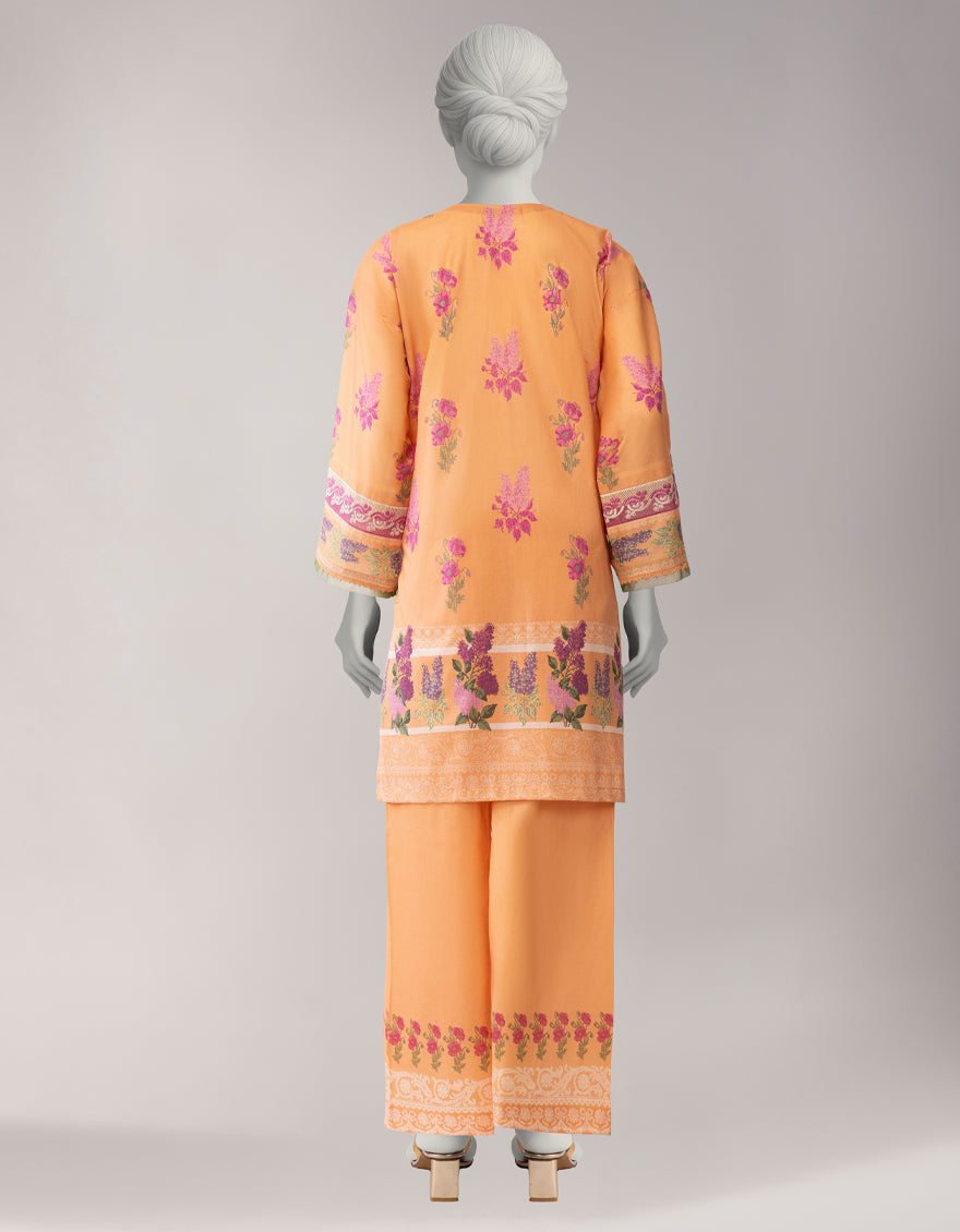 Lawn Multicolor Unstitched Suit - J. Junaid Jamshed