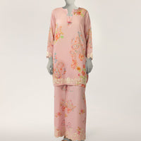 Lawn Pink Stitched Suit - J. Junaid Jamshed