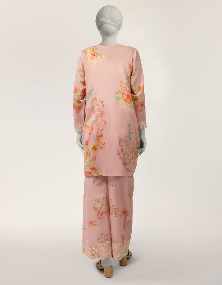Lawn Pink Stitched Suit - J. Junaid Jamshed