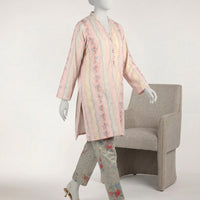 Lawn Multicolor Stitched Suit - J. Junaid Jamshed