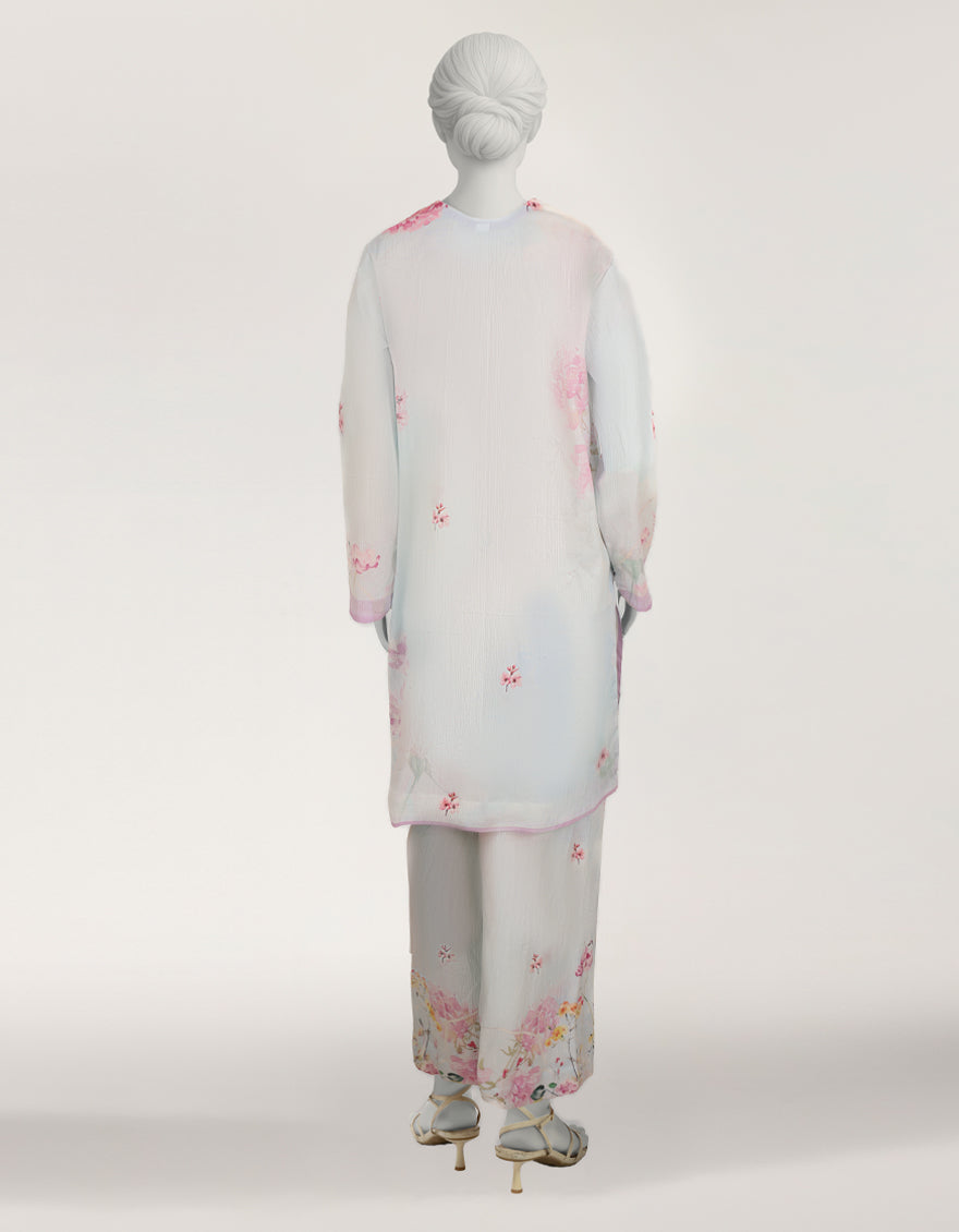 Seersucker Blue Stitched Suit - J. Junaid Jamshed
