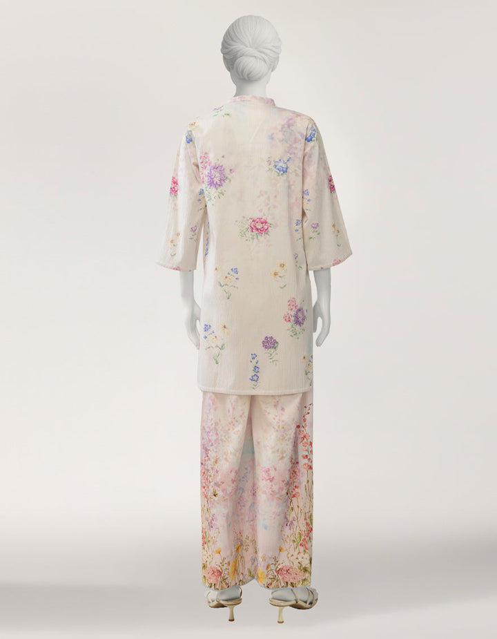 Seersucker Pink Stitched Suit - J. Junaid Jamshed