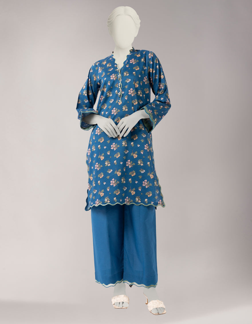Lawn Multicolor Unstitched Suit - J. Junaid Jamshed