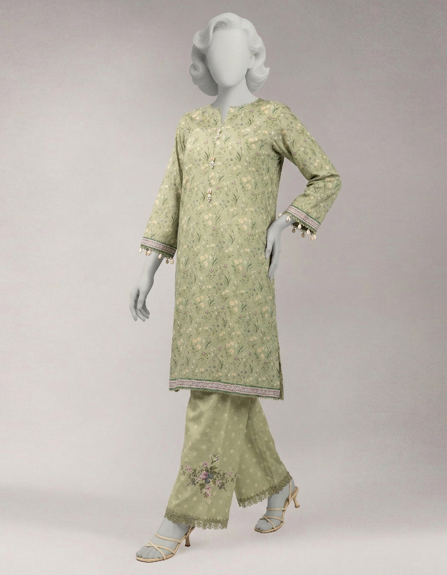 Lawn Multicolor Unstitched Suit - J. Junaid Jamshed