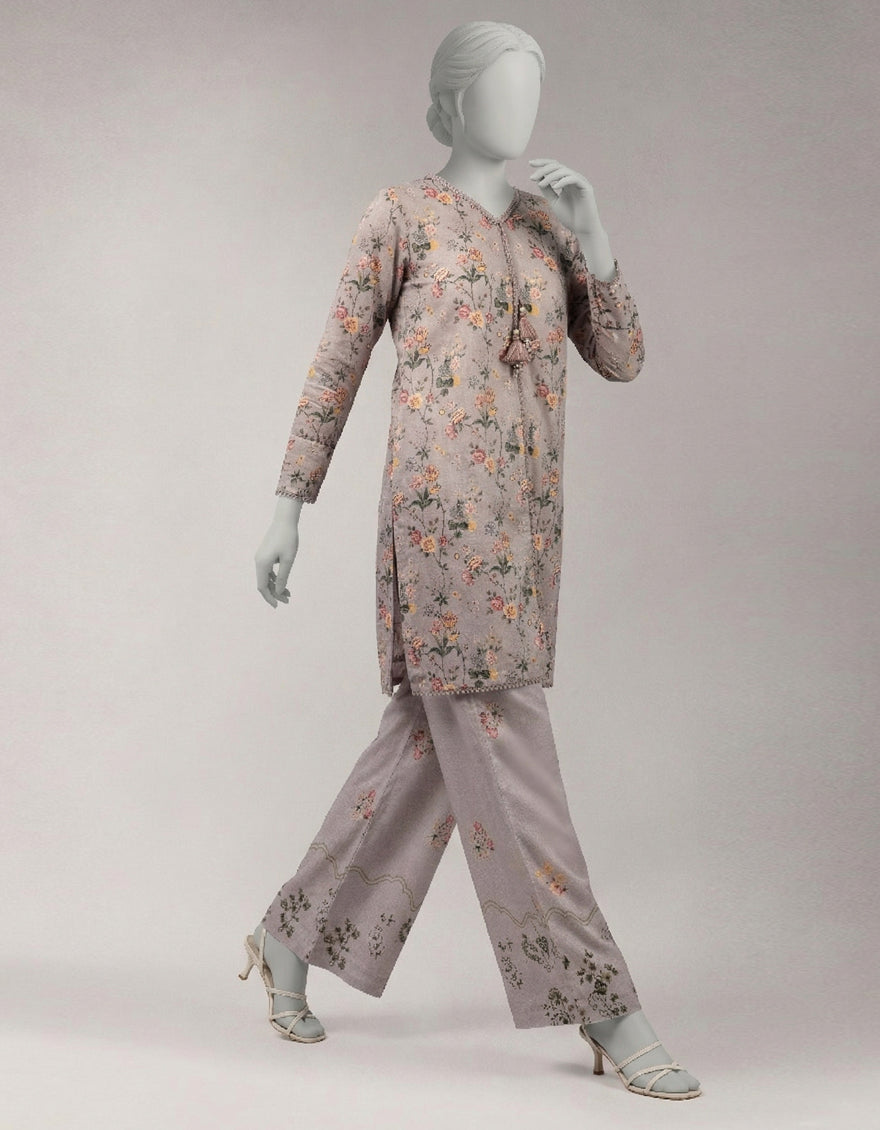 Lawn Multicolor Unstitched Suit - J. Junaid Jamshed