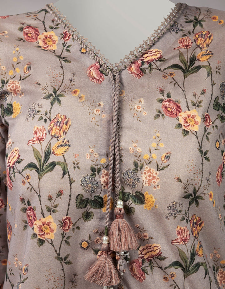 Lawn Multicolor Unstitched Suit - J. Junaid Jamshed