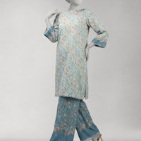 Lawn Multicolor Unstitched Suit - J. Junaid Jamshed
