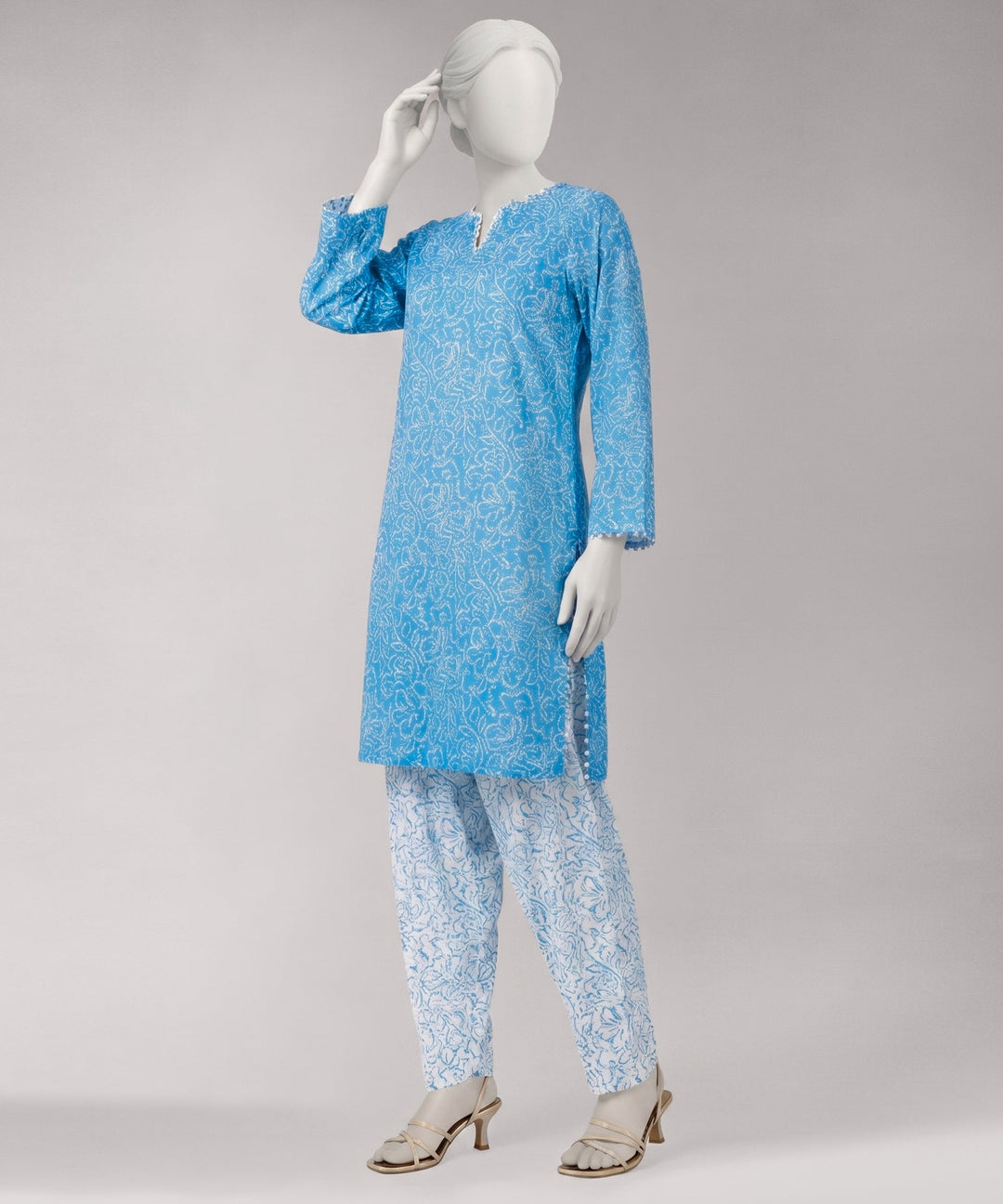 Lawn Multicolor Unstitched Suit - J. Junaid Jamshed