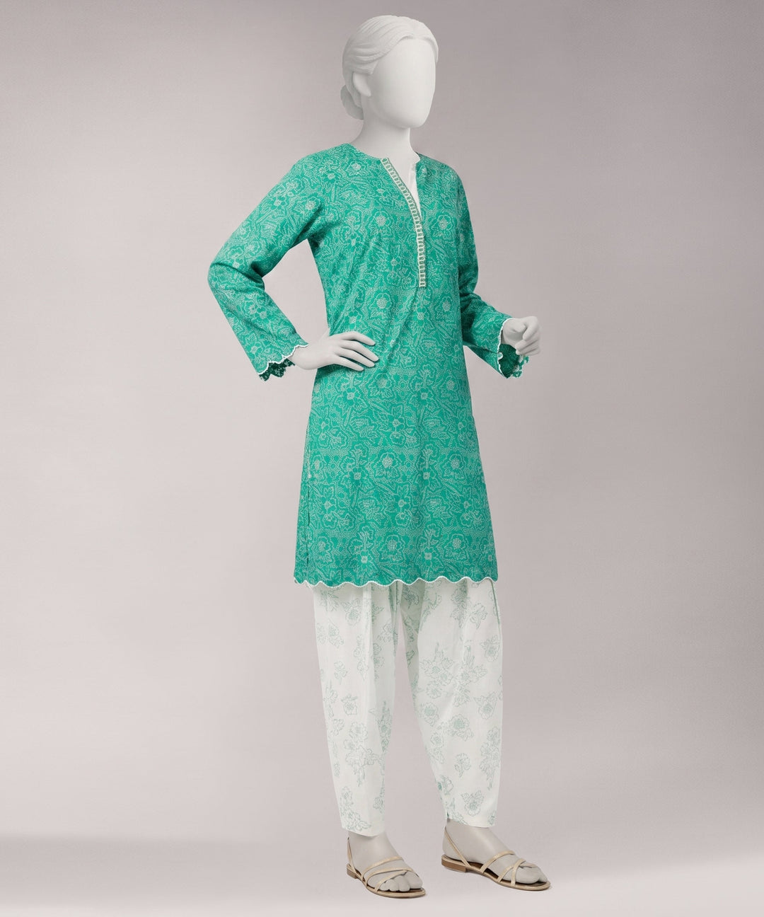 Lawn Multicolor Unstitched Suit - J. Junaid Jamshed