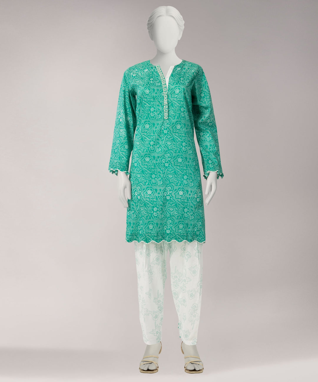 Lawn Multicolor Unstitched Suit - J. Junaid Jamshed