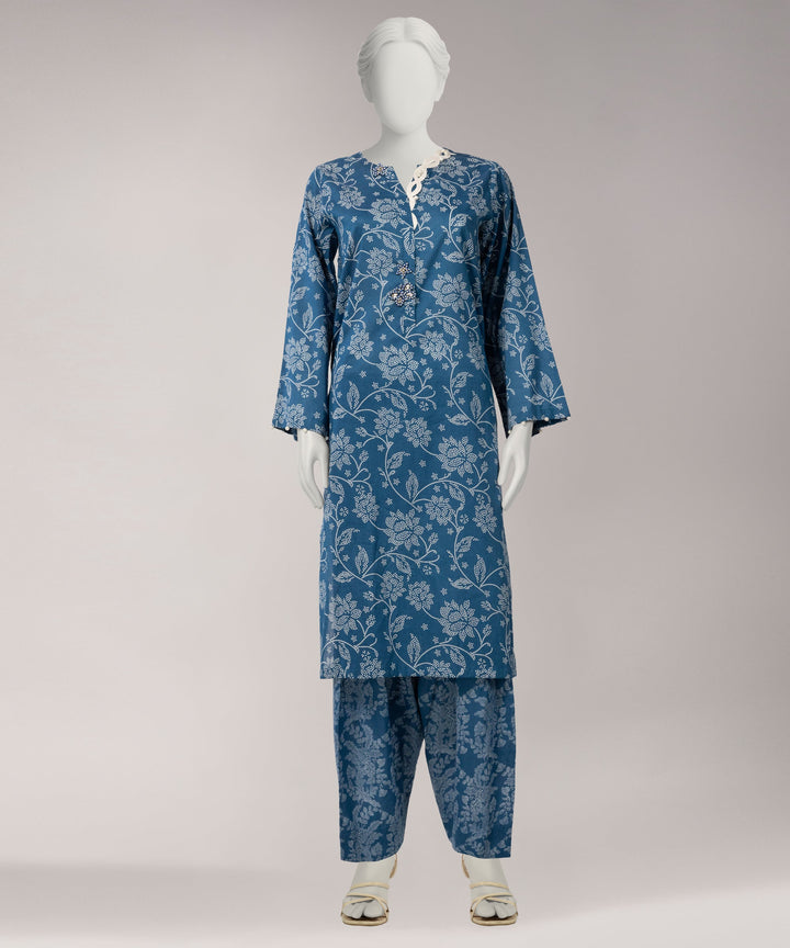 Lawn Multicolor Unstitched Suit - J. Junaid Jamshed