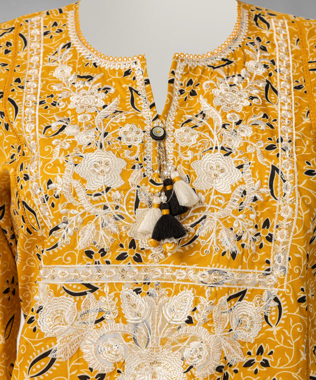 Lawn Multicolor Unstitched Suit - J. Junaid Jamshed