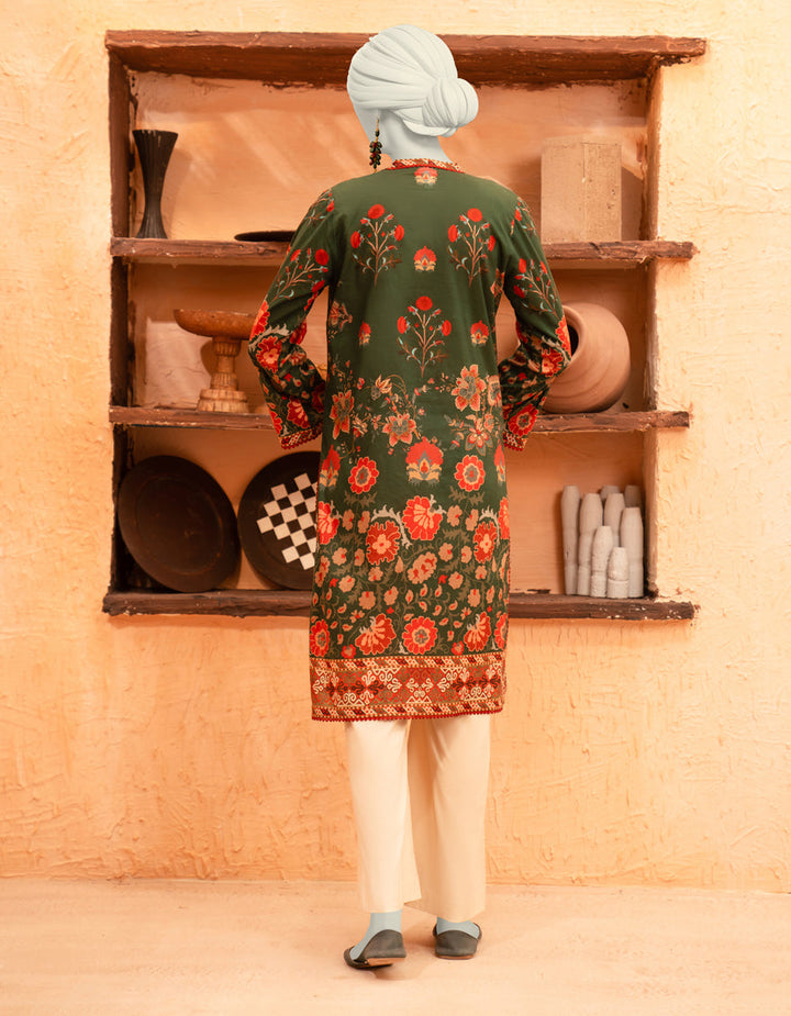 Lawn Multicolor Unstitched Shirt - J. Junaid Jamshed
