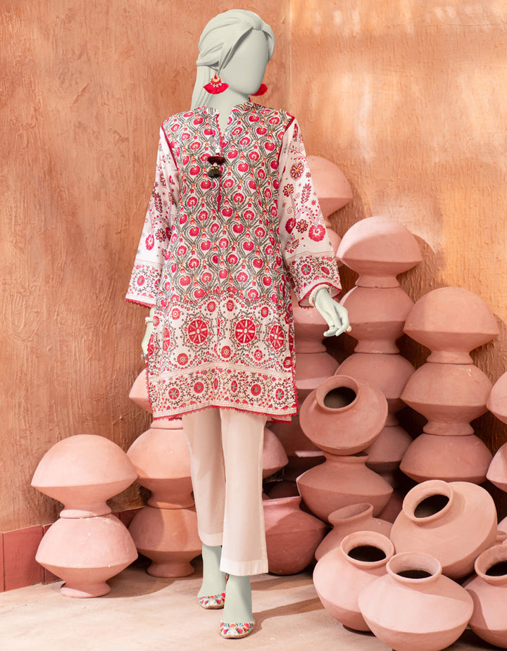 Lawn Multicolor Unstitched Shirt - J. Junaid Jamshed