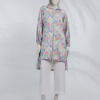Lawn Multicolor Unstitched Shirt - J. Junaid Jamshed