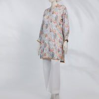 Lawn Multicolor Unstitched Shirt - J. Junaid Jamshed