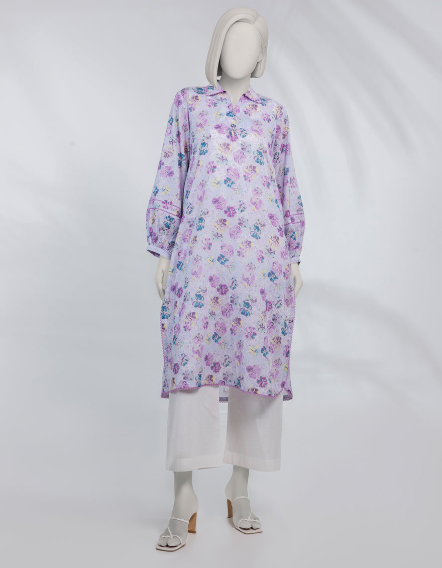 Lawn Multicolor Unstitched Shirt - J. Junaid Jamshed