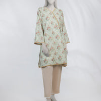 Lawn Green Unstitched Shirt - J. Junaid Jamshed