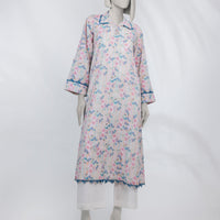 Lawn White Unstitched Shirt - J. Junaid Jamshed
