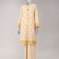 Lawn Off White Unstitched Suit - J. Junaid Jamshed