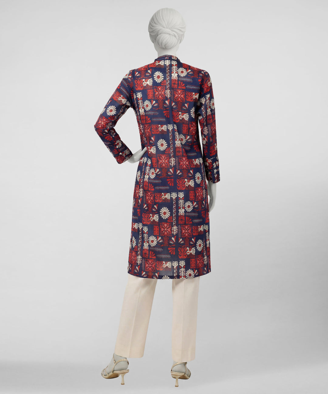 Lawn Multicolor Unstitched Suit - J. Junaid Jamshed