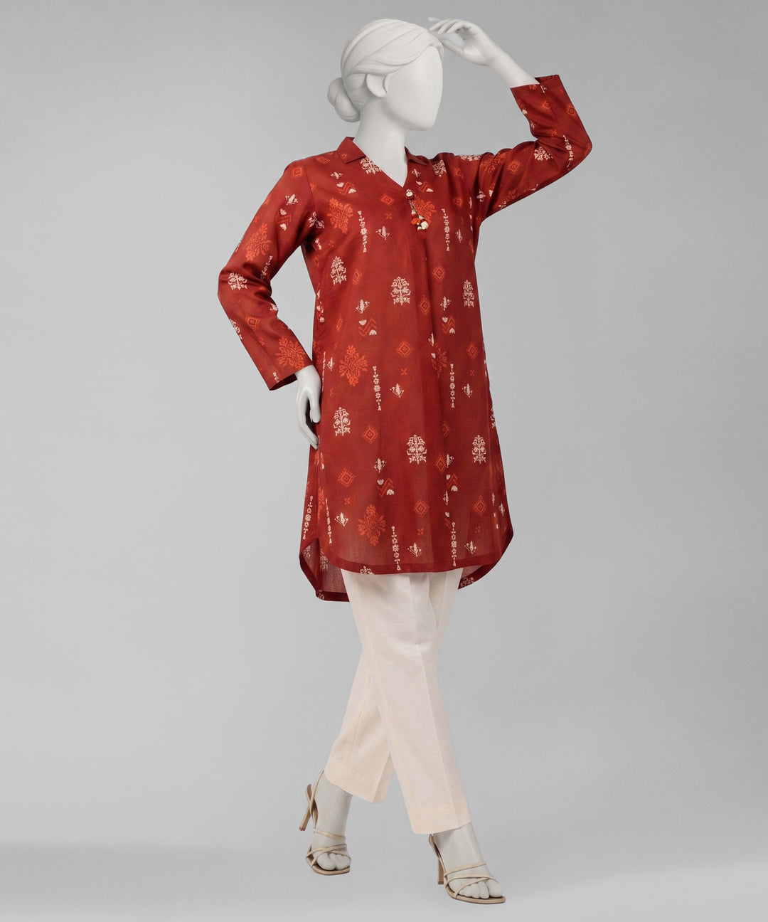 Lawn Multicolor Unstitched Suit - J. Junaid Jamshed