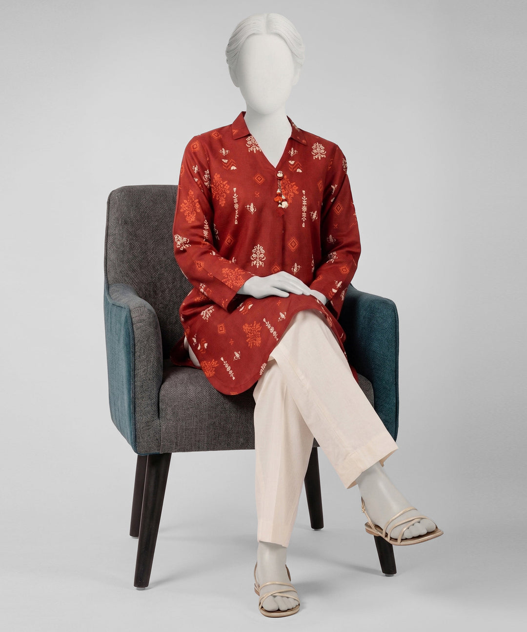 Lawn Multicolor Unstitched Suit - J. Junaid Jamshed