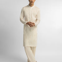 Cotton White Kurta - J. Junaid Jamshed