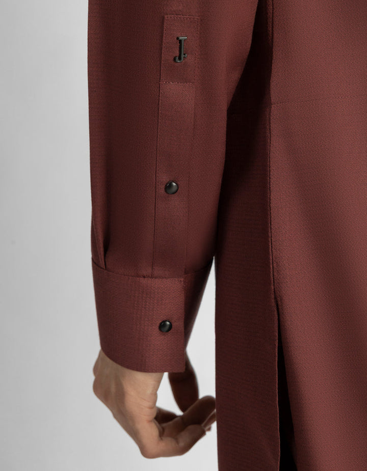 Blended Rust Shalwar Kameez - J. Junaid Jamshed