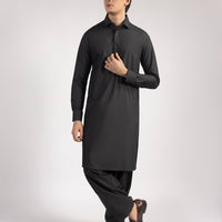 Blended Black Shalwar Kameez- J. Junaid Jamshed