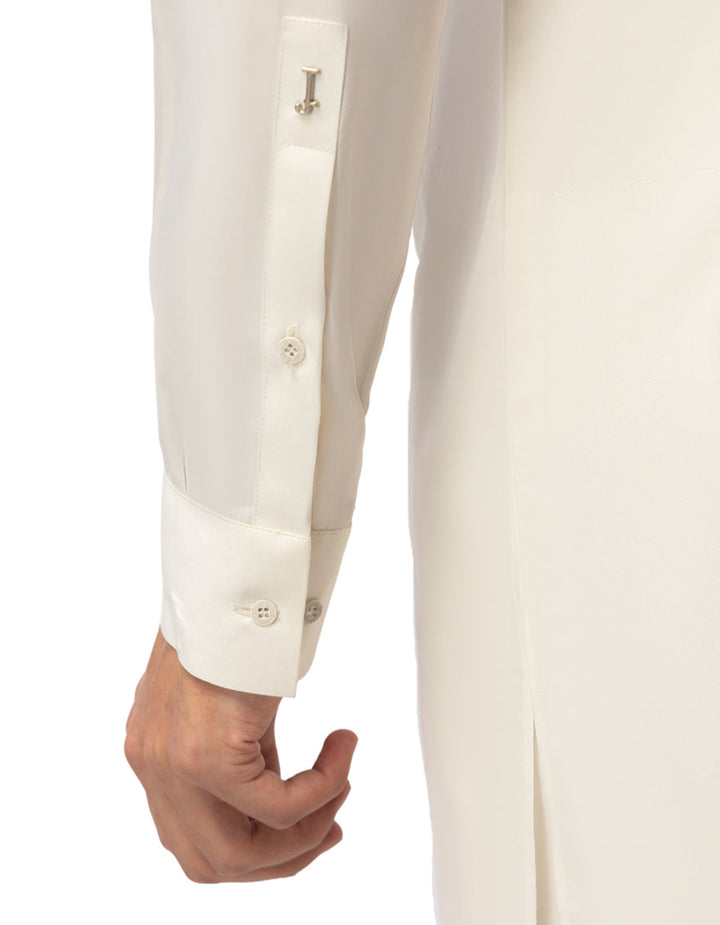 Blended Cream Shalwar Kameez - J. Junaid Jamshed