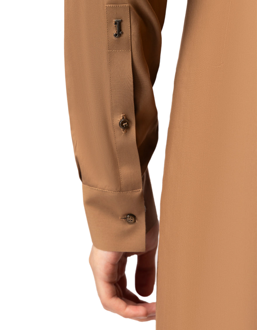 Blended Light Brown Shalwar Kameez - J. Junaid Jamshed