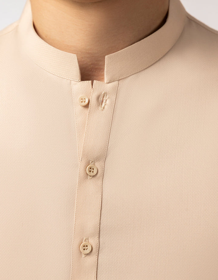 Blended Peach Kurta Trouser - J. Junaid Jamshed