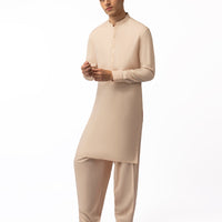 Blended Peach Shalwar Kameez - J. Junaid Jamshed